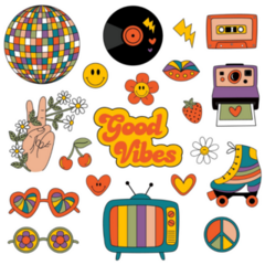 Hippy Groovy Sticker Sheet 