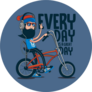 Hipster, Bicycle Everyday Is A Great Day Sticker