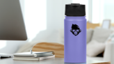 Hipster Monkey Sticker on a Water Bottle (New) example
