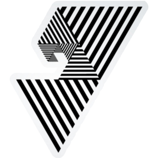 Hipster Triangle Shape Sticker 