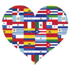 Hispanic Heritage Heart Sticker