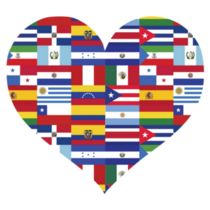 Hispanic Heritage Heart Sticker