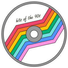 Hits Of The 90s Music Sticker