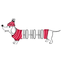 Ho Ho Ho Dachshund Sticker