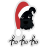 Ho Ho Ho Schnauzer Sticker