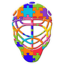 Hockey Goalie Mask Jigsaw Autism Puzzle Icon Sticker