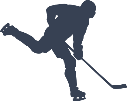 Hockey Player Sticker