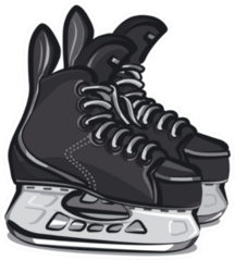 Hockey Skates Sticker