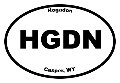 Hogadon Oval Sticker