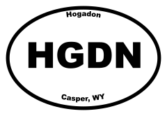 Hogadon Oval Sticker