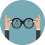 Hold Hands Glasses Optician, Vision Of Eyesight Sticker
