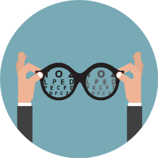 Hold Hands Glasses Optician, Vision Of Eyesight Sticker