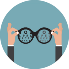 Hold Hands Glasses Optician, Vision Of Eyesight Sticker