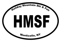 Holiday Mountain Ski & Fun Oval Sticker