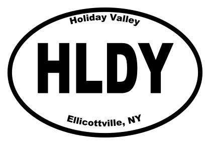 Holiday Valley Oval Sticker
