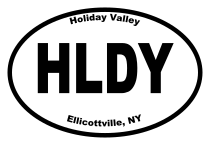 Holiday Valley Oval Sticker