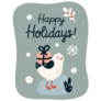Holidays Seagull Sticker