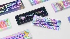 Holographic Bumper Sticker Stacks