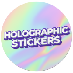Holographic Printed Stickers Thumbnail - New