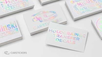 Holographic Transfer Decal Stacks