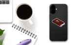 Holy Bible Isolated On White Illustration Sticker on a Phone (New) example