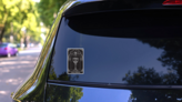 Holy Grail Goblet And Eye Of God Tarot Card Sticker on a Rear Car Window (New) example