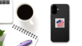 Home Icon as the American Flag Sticker on a Phone (New) example