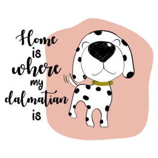 Home Is Dalmatian Sticker