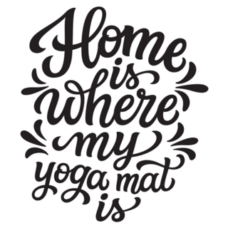 Home Is Where My Yoga Mat Is Sticker