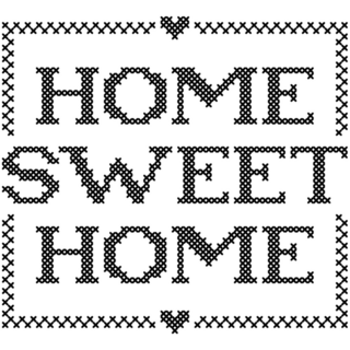 Home Love Stitched Sticker