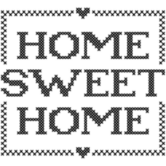 Home Love Stitched Sticker