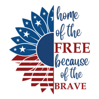Home Of The Free Because Of The Brave 4th Of July Sticker
