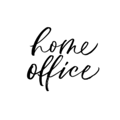 Home Office Dainty Calligraphy Sticker