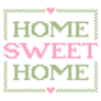 Home Sweet Home Embroidery Stitch Sticker