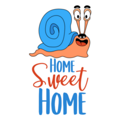 Home Sweet Home Snail Sticker