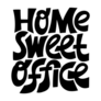 Home Sweet Office wfh Fun Lettering Sticker