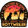 Home With Rottweiler Sticker