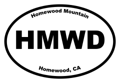 Homewood Mountain Oval Sticker
