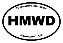 Homewood Mountain Oval Sticker