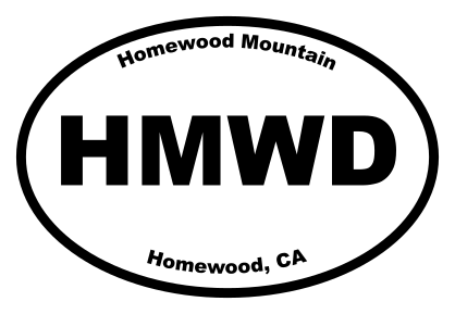 Homewood Mountain Oval Sticker