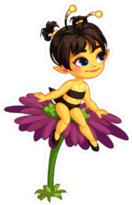 Honey Bee Fairy Sticker