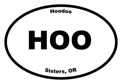 Hoodoo Oval Sticker