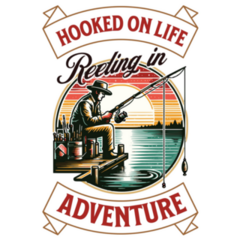Hooked On Life Sticker