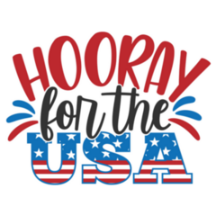 Hooray For The Usa - 4th Of July Sticker