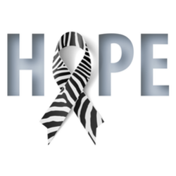Hope Lettering Rare Disease Awareness Sticker