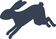 Hopping Rabbit Sticker