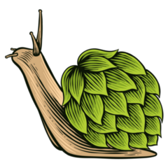 Hops Shell On A Snail Sticker