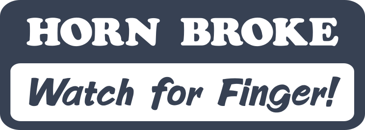 Horn Broke Watch For Finger Sticker