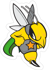 Hornets Mascot Sticker