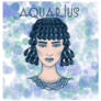 Horoscope Poster Aquarius Sticker